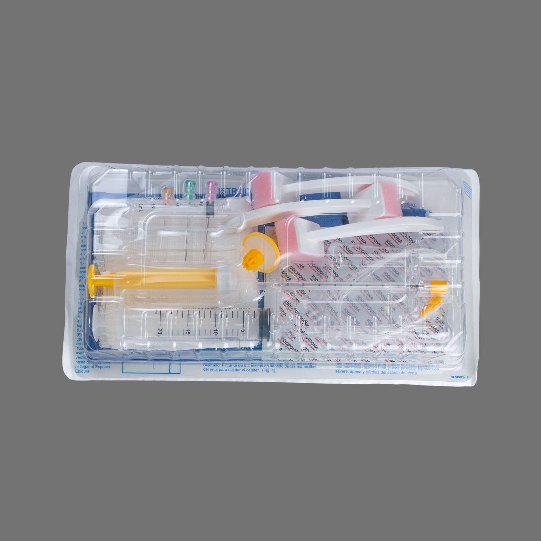 Equipo para Bloqueo Epidural Completo con Tres Jeringas y Charola de Procedimiento - DURAL III - Image 2